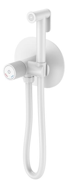 Смеситель гигиенический Boheme TECH Matt White 157-MW