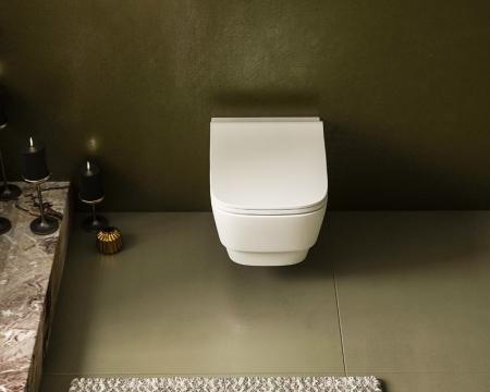 Унитаз подвесной с функцией биде Boheme Bello 971-2-MW Белый матовый (без крышки)