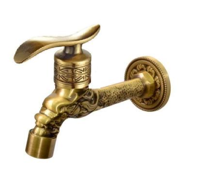 Сливной кран BRONZE DE LUXE длинный (насадка-рассекатель) (21595/1) бронза