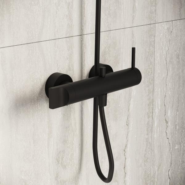 Смеситель VitrA Origin  A4261936WTC настенный однорычажный матовый черный латунь