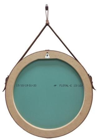 Зеркало Континент Ритц D 650 на ремне из натуральной кожи коричневого цвета