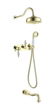 Душевая система Boheme Imperiale Ripresa золото/Swarovski 328