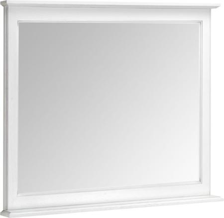 Зеркало ASB-Woodline Венеция 100 Белый (патина серебро)