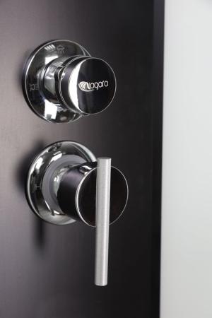 Душевая кабина Niagara NG-6708-14BKTG 900х900х2100-2400 высокий поддон 40см стекло прозрачное черные профиля