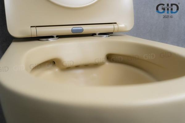 Унитаз Gid Sr2198 49 см подвесной безободковый микролифт светло-коричневый матовый