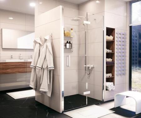 Душевая дверь WasserKraft Aller 10H05RWHITE 120 см, распашная, правая