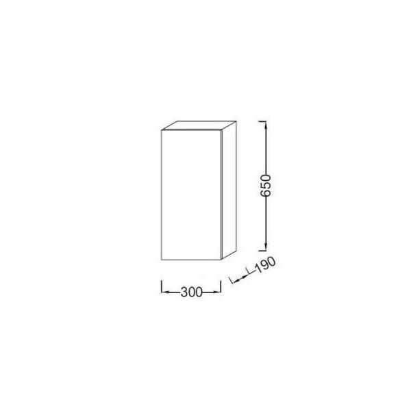 Пенал Jacob Delafon PARALLEL EB513D-E10 30 см подвесной правый дуб квебекский