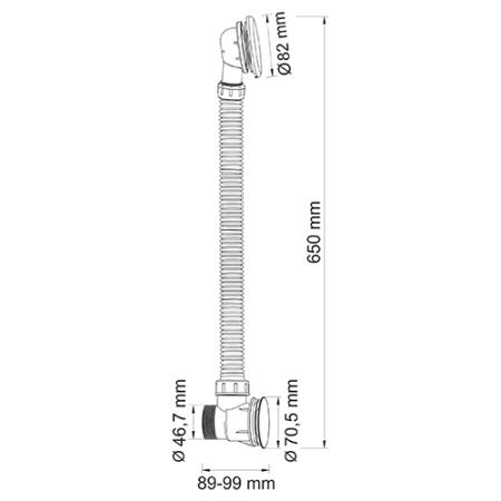 Слив-перелив для ванны Wasserkraft A075
