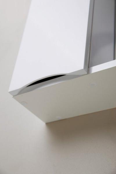 Шкаф Belbagno MARINO Bianco Lucido зеркальный подвесной с подсветкой, правосторонний MARINO-SPC-700/750-1A-BL-P-R