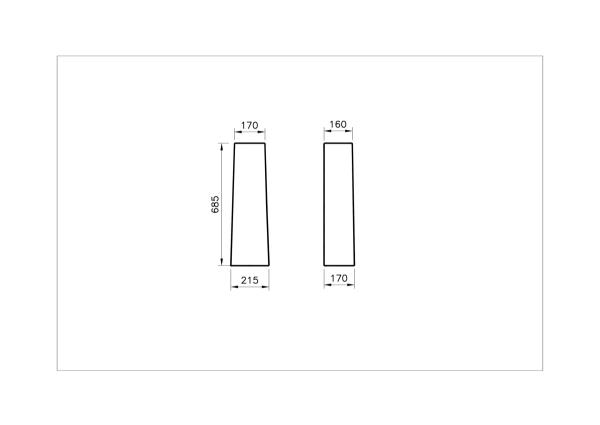 Пьедестал для раковины VitrA S20 5529B003-0156 белый