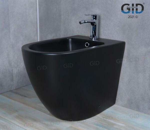 Биде Gid BDN-36BM 56 см напольное черный матовый
