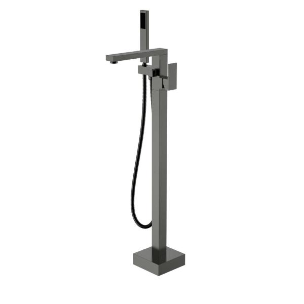Смеситель напольный Boheme QUBIC Gun Metal 479-GM