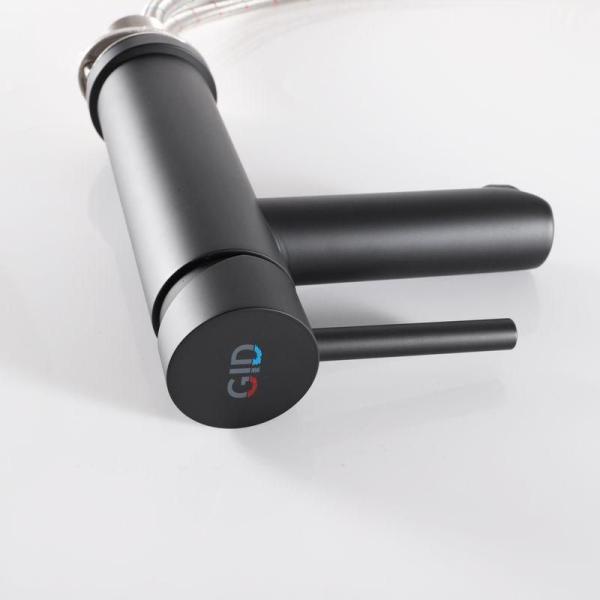 Смеситель Gid Berlin SS080-BM-K для раковины Черный матовый