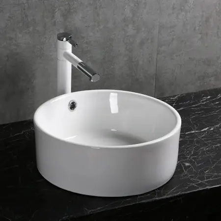 Раковина накладная CeruttiSPA, CR7022 (420х420х170) белая, круглая