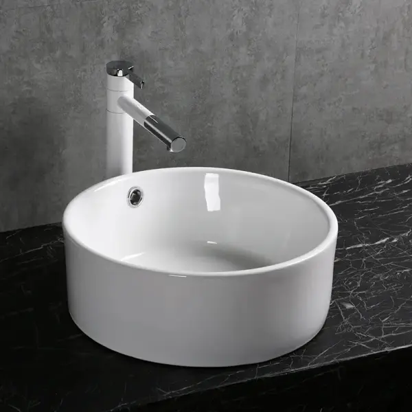 Раковина накладная CeruttiSPA, CR7022 (420х420х170) белая, круглая