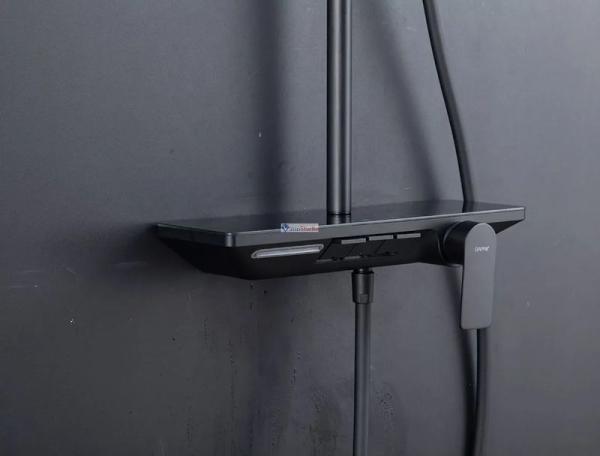 Душевая система Gappo G2496-16 черный матовый с изливом