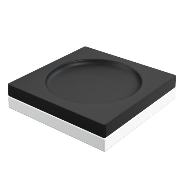 Мыльница Boheme квадратная Qubic Black 10960-B