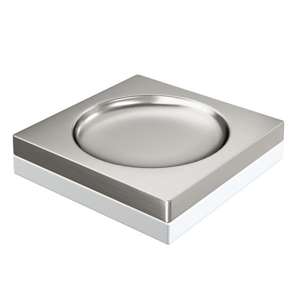 Мыльница Boheme квадратная Qubic Nickel Brush 10960-NB