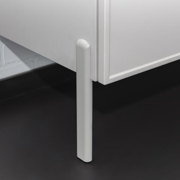 Комплект нерегулируемых мебельных ножек Comforty 00-00022122 2 штуки h=200мм цвет серый шёлк