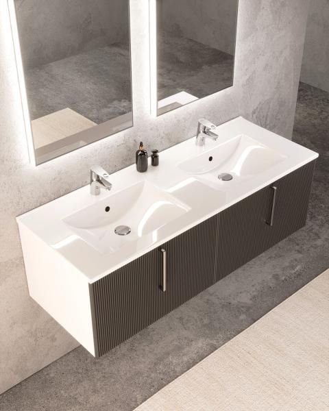 Тумба SANVIT  Рольф W 120 подвесная Белый без раковины