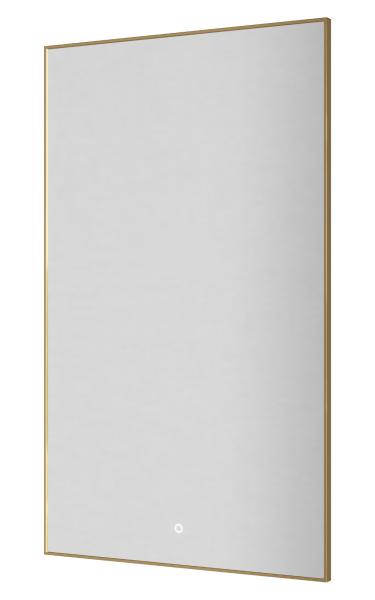 Вертикальное Зеркало Boheme мет. рама, подсв., сенсор, антизапотевание, 100*60, GOLD 569-G