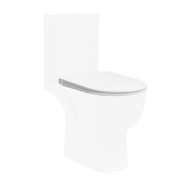 Сиденье Kerama Marazzi BUONGIORNO БОНДЖОРНО BG.Pro.seat.01\WHT Про для унитаза, белое глянцевое