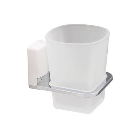 Стакан для зубных щеток Wasserkraft Leine K-5028WHITE стеклянный