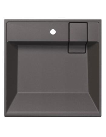 Раковина Uperwood Naomi Quartz RnaomiQuartz60S над стиральной машиной 60*60 см серый шёлк