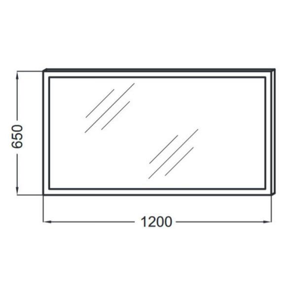 Зеркало Jacob Delafon EB1444-NF 120 см с подсветкой