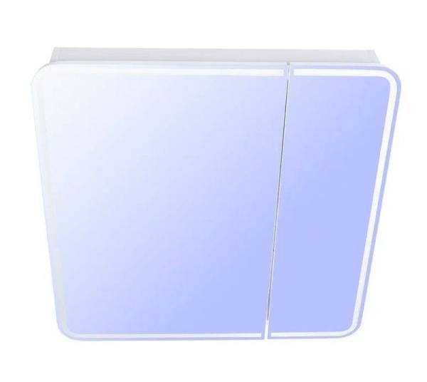 Зеркало-шкаф Style Line Elfante Каре 80*80 с подсветкой, сенсор на зеркале