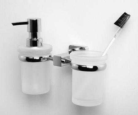 Дозатор WasserKraft Lippe K-6589 и стакан хром