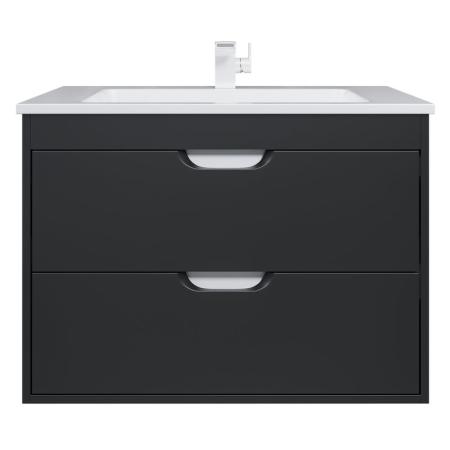 Тумба под раковину для ванной Uperwood Modul 80 см, подвесная, матовая, черная