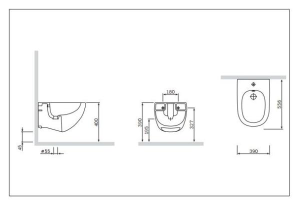 Биде Am.Pm Sensation C303411WH