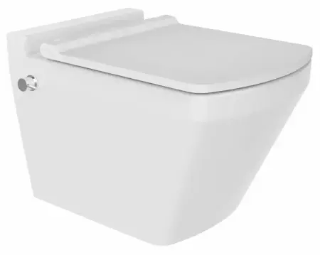 Унитаз Bien NEPTUN подвесной безободковый с форсункой биде со встроенным смесителем сиденье микролифт NPKA052N1VE0W5000