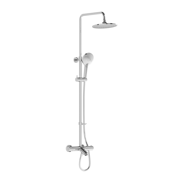 Душевая система VitrA AquaHeat A47208EXP с термостатическим смесителем и ручным душем хром латунь
