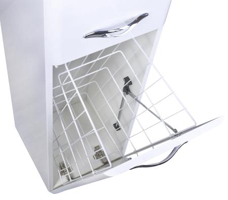 Колонна универсальная Style Line Каре 30 L с корзиной, Люкс белая, PLUS