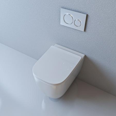 Унитаз ESBANO GARANT безободковый подвесной белый 510x350x360