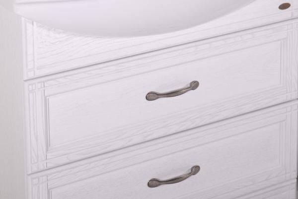 Тумба под раковину ASB-Woodline Берта 85 патина серебро