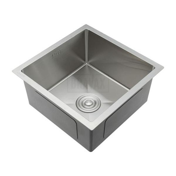 Кухонная мойка Gappo GS4444 440x440x215mm 0.8мм с коландером Сатин
