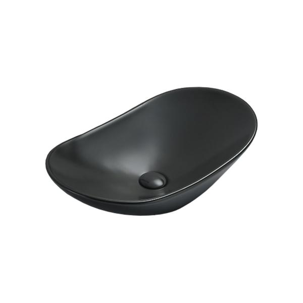 Раковина Vincea VBS-508MB, 615*360*155, накладная, цвет черный матовый