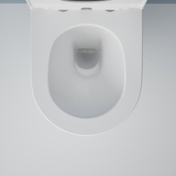 Унитаз ESBANO GARDENA-49T торнадо безободковый подвесной белый 490x360x360