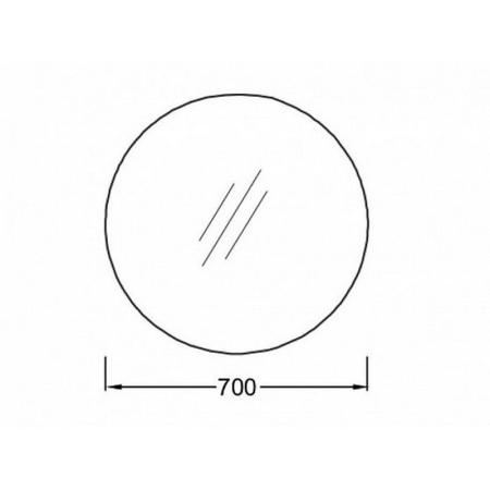 Зеркало Jacob Delafon EB1454-NF 70 см с подсветкой
