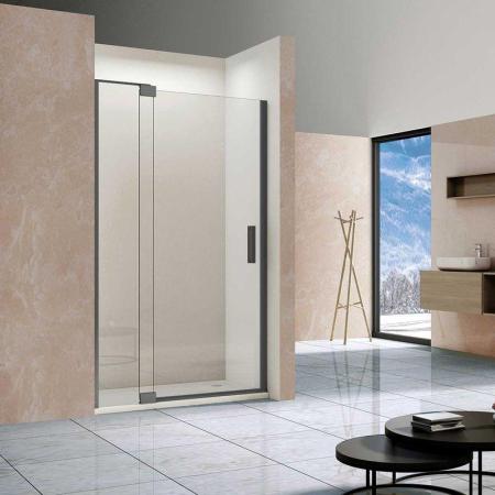 Душевая дверь Vincea Extra VDP-1E1011CLGM, 1000/1100, вороненая сталь, стекло прозрачное