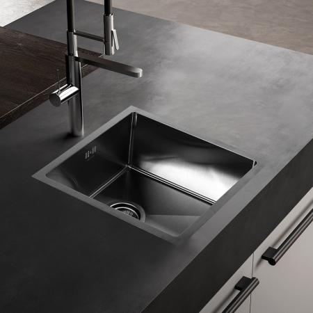 Мойка Melana ProfLine D4645HB 46x45 1,2/200 сатин графит врезная квадратная