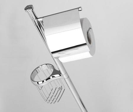 Ершикик туалетный WasserKraft K-1264 напольный хром