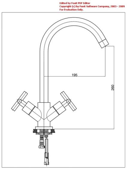 Смеситель для кухни GPD NINO UEB05 хром