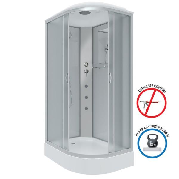 Душевая кабина Niagara NG-3312-14LG 1200х800х2150 низкий поддон 13см стекло матовое