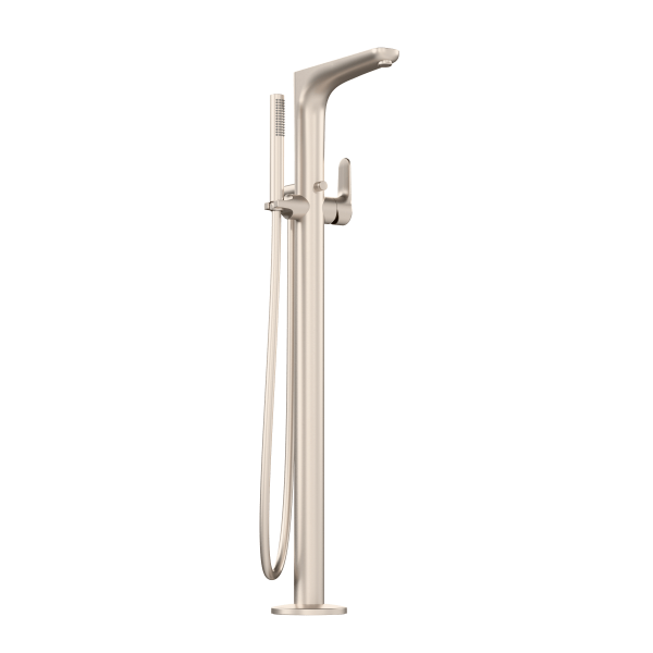 Смеситель VitrA Root Round  A4274134EXP напольный с ручным душем брашированный никель латунь