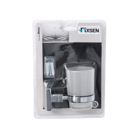 Стакан для ванной комнаты FIXSEN METRA FX-11106, хром