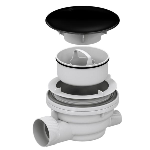 Сифон для душевых поддонов RGW Velplex QYD-01 черный  18241101-04